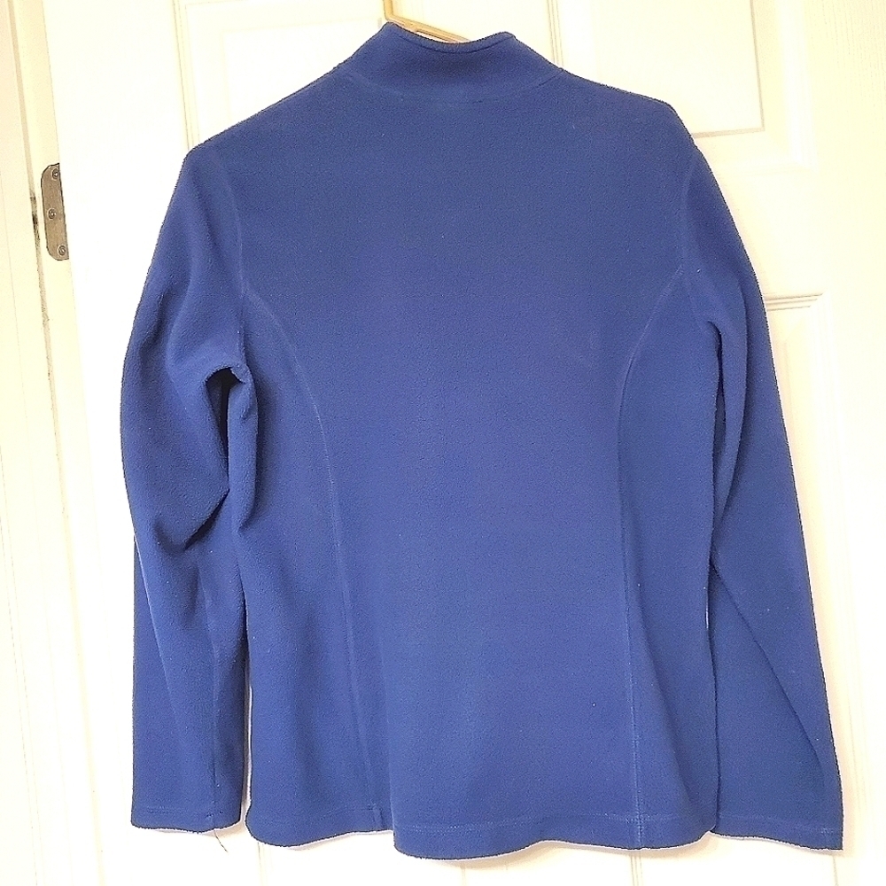 L.L. Bean Full Zip Fleece Jacket Regular Mock Neck Pocket Coat Outdoor Small - Picture 7 of 8